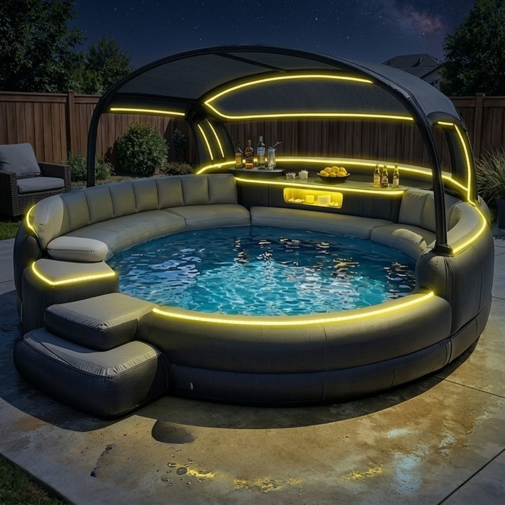Aquava Oasis™ Canopy Pool Lounge