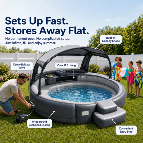 Aquava Oasis™ Canopy Pool Lounge