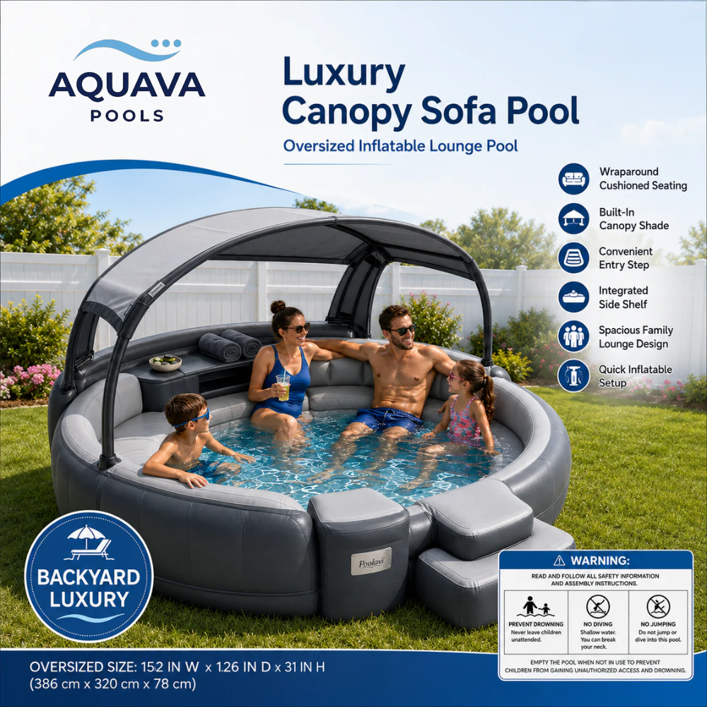 Aquava Oasis™ Canopy Pool Lounge